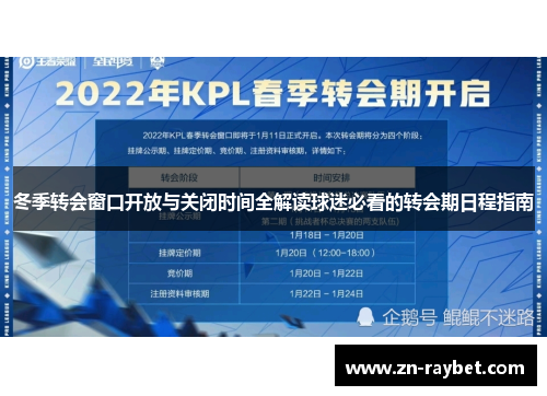 冬季转会窗口开放与关闭时间全解读球迷必看的转会期日程指南 冬季转会窗口开放与关闭时间全解读球迷必看的转会期日程指南